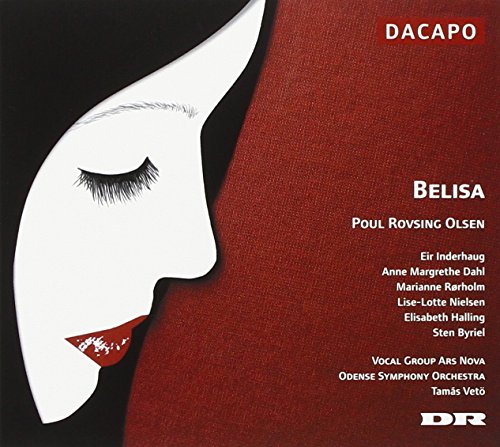 CD cover: stylized white face profile on a dark red background.