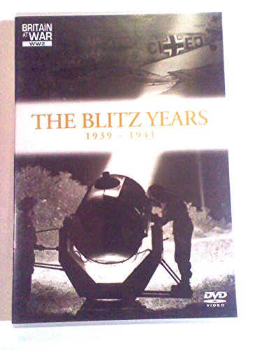 DVD cover for “The Blitz Years 1939-1941” showing wartime aircraft and personnel.