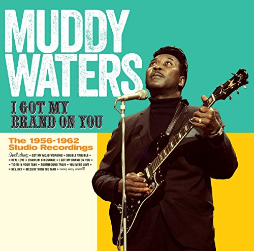 Muddy Waters album cover featuring a portrait of the musician with a guitar.