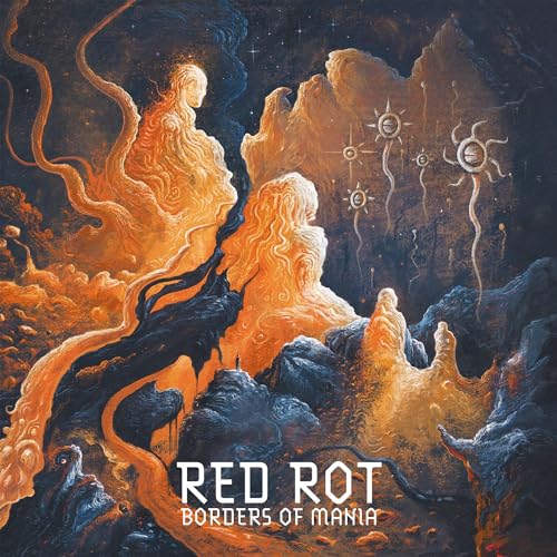 CD cover art: swirling orange and black figures in a cosmic landscape.
