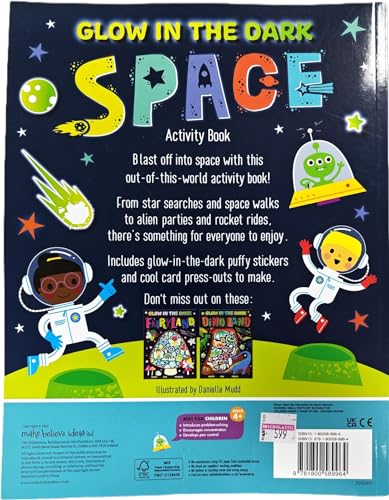 Glow in the Dark Space Activity Book