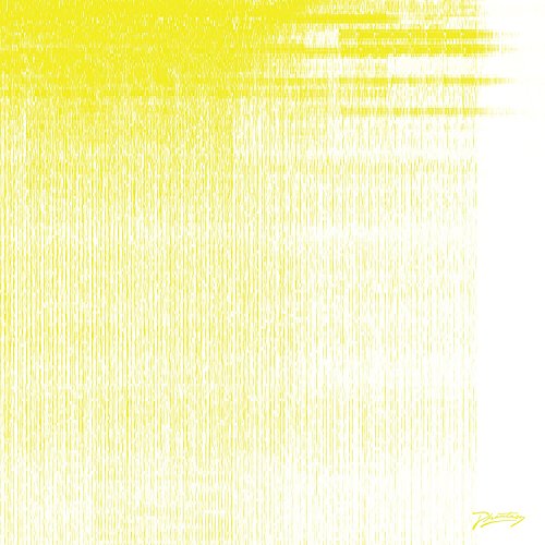 Yellow textured album cover for Daniel Avery’s “Projector” vinyl record.