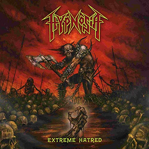 CD cover: dark fantasy art with armored figure, skulls, and weapons.