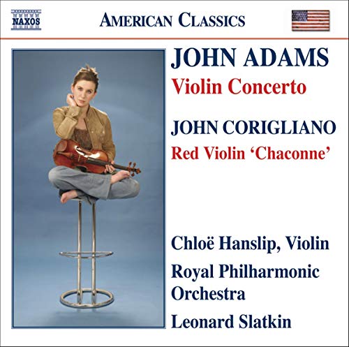 CD cover featuring a young violinist, Chloë Hanslip, with text details.