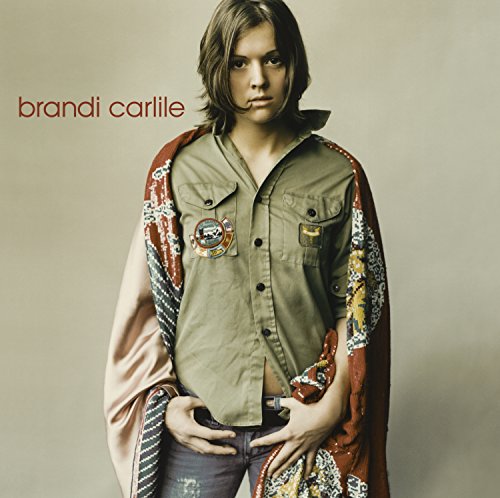 Brandi Carlile album cover featuring a portrait of the singer in olive green.
