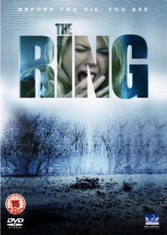 DVD cover for horror film "The Ring" featuring a screaming woman.