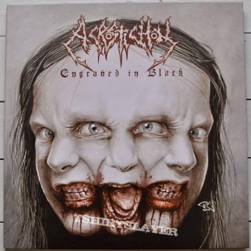CD cover: distorted face with multiple mouths, dark and unsettling imagery.