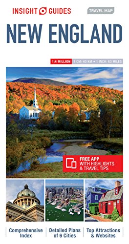 Insight Guides Travel Map New England (Insight Travel Maps)