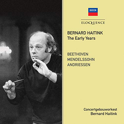 CD cover featuring conductor Bernard Haitink and composers’ names.