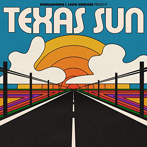 Album cover art featuring a road leading toward a sunset with stylized clouds.