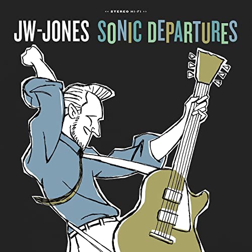 CD cover: illustrated man playing a gold electric guitar.