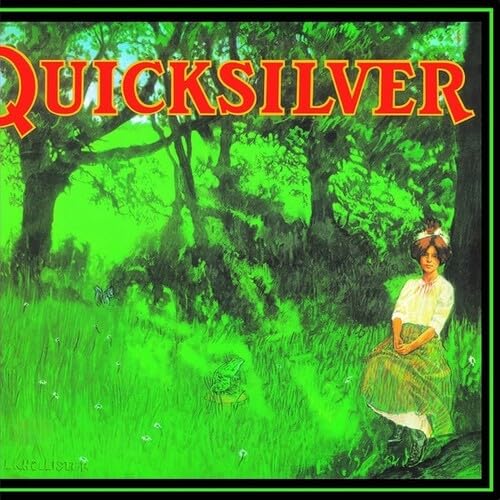Album cover for Quicksilver Messenger Service, featuring a woman in a green landscape.