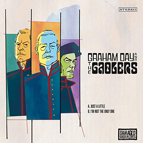 Vinyl record cover featuring illustrated portraits of three men in uniform.