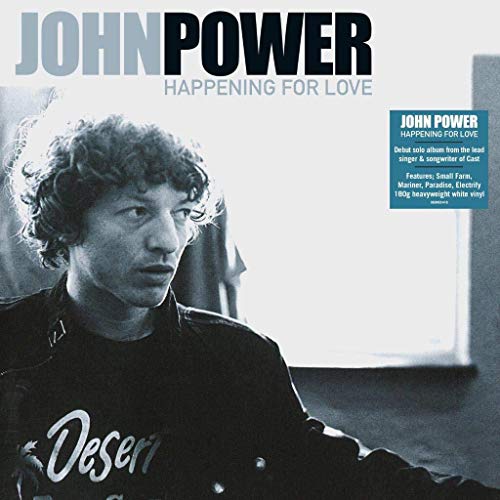 Album cover for John Power’s “Happening For Love” featuring a portrait of the artist.