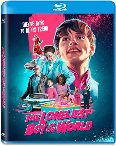Blu-ray cover for "The Loneliest Boy in the World" featuring a boy and group.