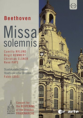 DVD cover for Beethoven’s *Missa Solemnis* featuring Dresden’s Frauenkirche.