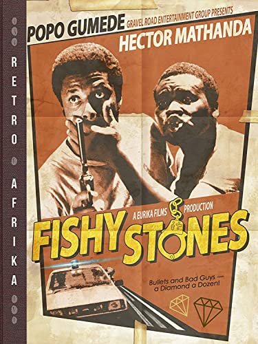 DVD cover for "Fishy Stones" featuring two men and a police car.