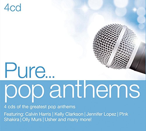 CD cover for “Pure… Pop Anthems” with a microphone image.