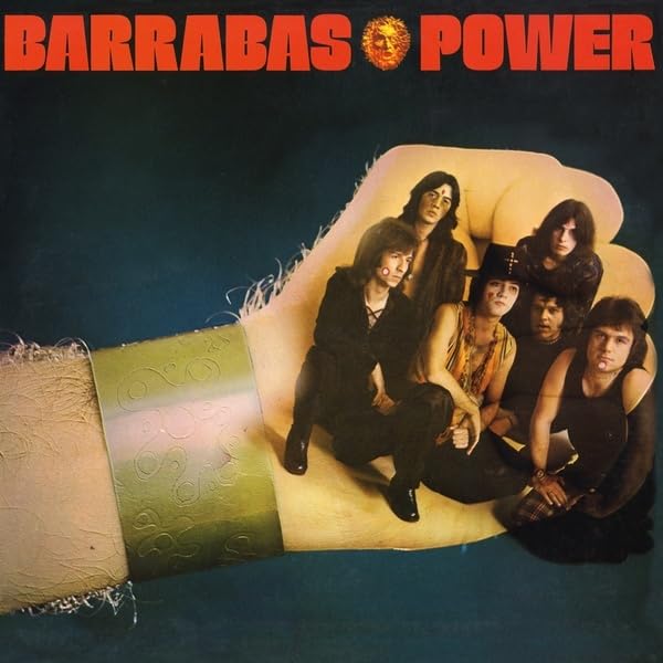 Album cover for "Power" by Barrabas, featuring a band inside a hand.