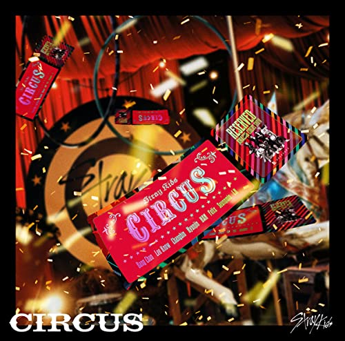 Stray Kids “Circus” CD cover with a circus tent and ticket imagery.