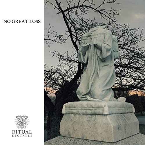 CD cover: statue draped in cloth, bare trees, and a cloudy sky.