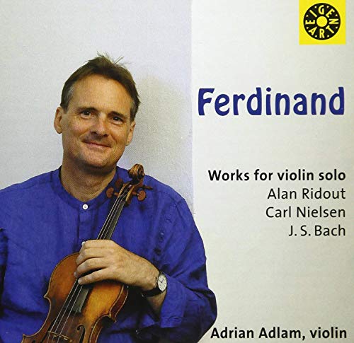 CD cover featuring violinist Adrian Adlam and the title "Ferdinand.