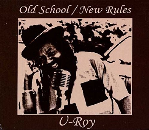 CD cover featuring a black and white portrait of U-Roy with a microphone.