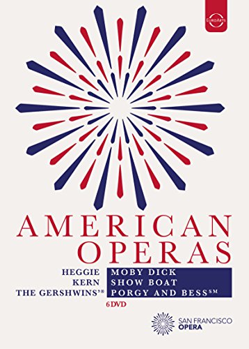 DVD cover for San Francisco Opera’s “American Operas” with fireworks design.