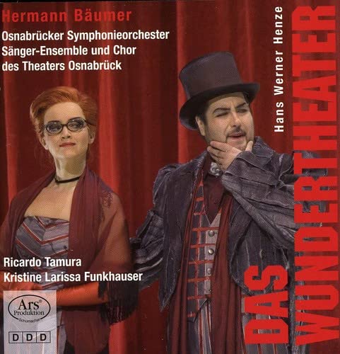 CD cover for Hans Werner Henze’s “Das Wundertheater” featuring performers.
