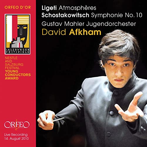 CD cover featuring conductor David Afkham and abstract art.