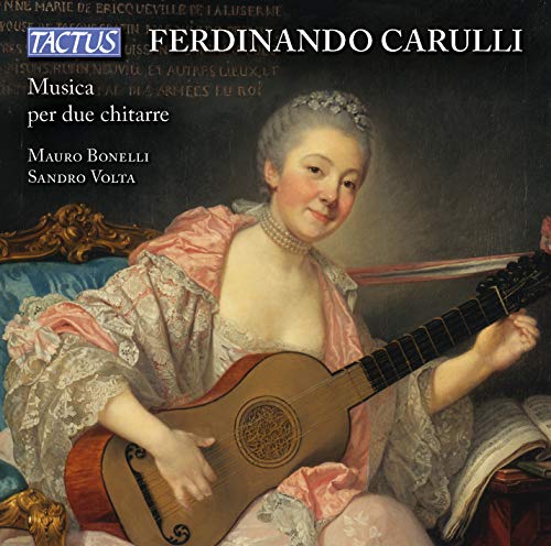 CD cover: portrait of a woman playing a classical guitar.