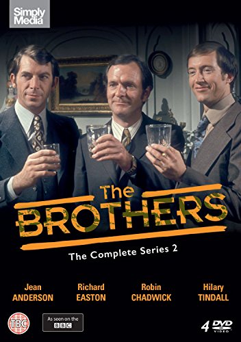 DVD cover for “The Brothers” series 2, featuring three men raising glasses.