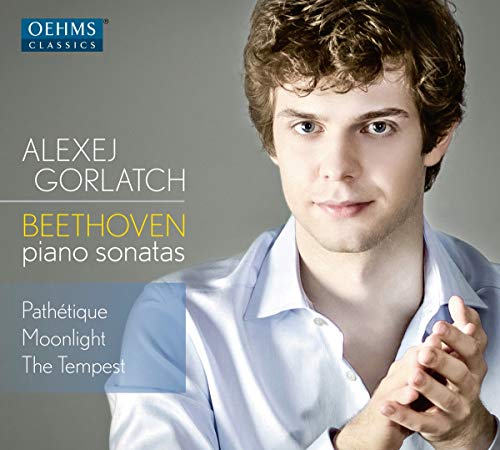 CD cover featuring pianist Alexej Gorlatch and text: Beethoven piano sonatas.