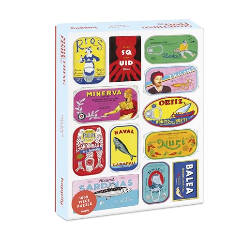 Something Fishy / 1,000 Piece Jigsaw Puzzle for Adults from Happily - the for Foodies/Retro Gift/jigsaw puzzle 1000 / cool puzzles for adults