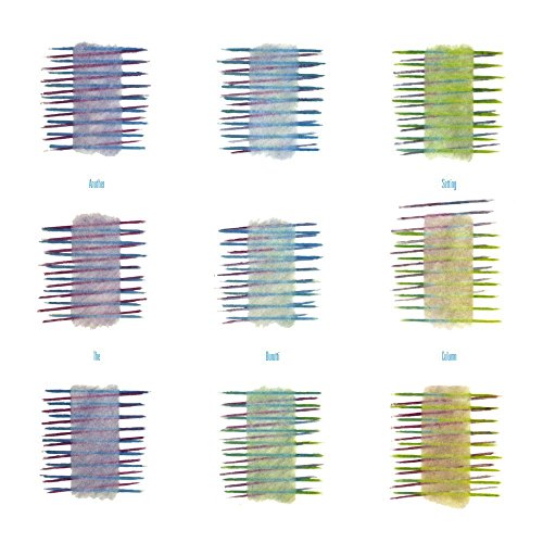 CD cover art: abstract, colorful vertical lines arranged in a grid.