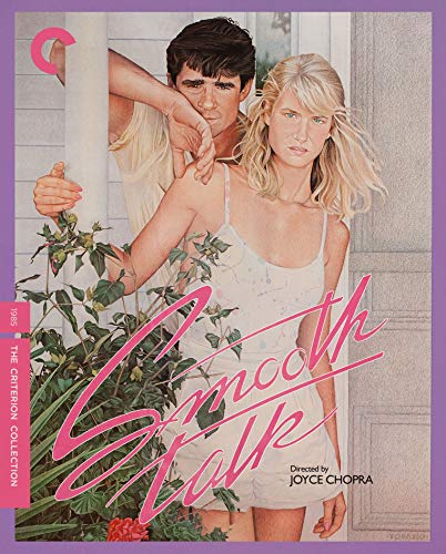 “Smooth Talk” Blu-ray cover with painted image of a couple and foliage.