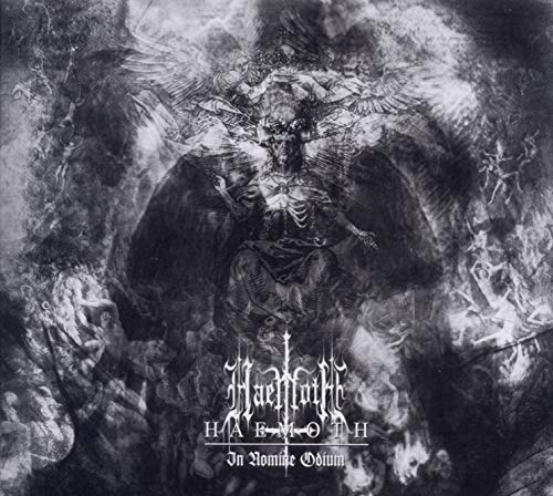 Dark, detailed album cover featuring a winged demonic figure and band name.
