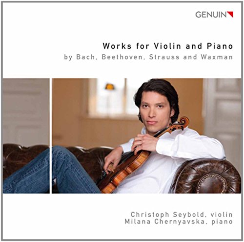 CD cover featuring a violinist and pianist, Seyboldchernyavska - WERKE.