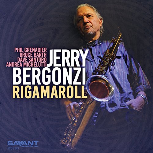 Jerry Bergonzi album cover featuring a man with a saxophone.