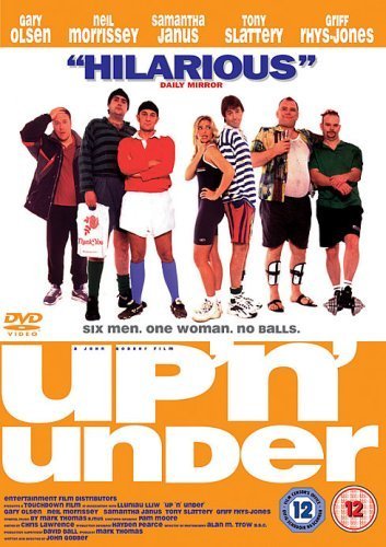 DVD cover for "Up N Under" featuring a group of people in sportswear.