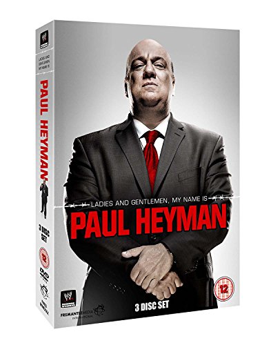 DVD cover featuring Paul Heyman in a suit, with text and logos.