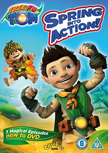 Tree Fu Tom DVD cover featuring Tom and Twigs against a blue forest background.