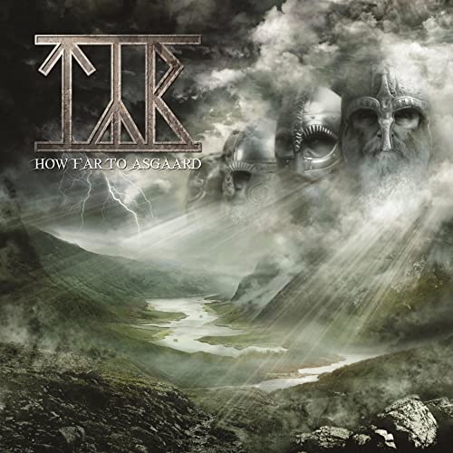 CD cover art: Viking helmets and a bearded face in stormy landscape.