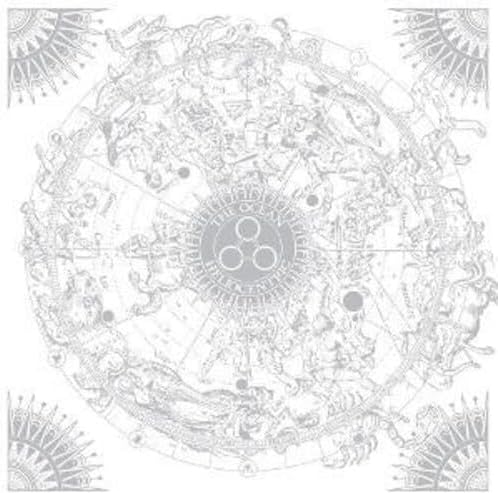 Vinyl cover art featuring a circular celestial star map with central geometric logo.