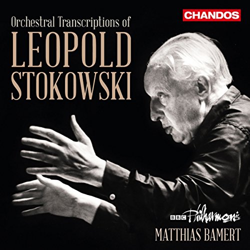 CD cover featuring a black and white portrait of conductor Leopold Stokowski.
