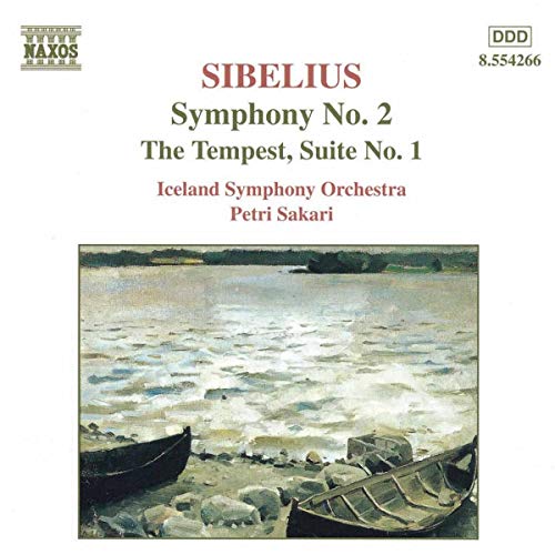 CD cover for Sibelius’ Symphony No. 2 with seascape painting.