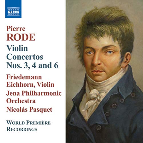 CD cover featuring a portrait of composer Pierre Rode and concertos details.