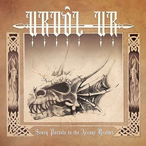 CD cover: skull illustration with ornate borders and band logo.