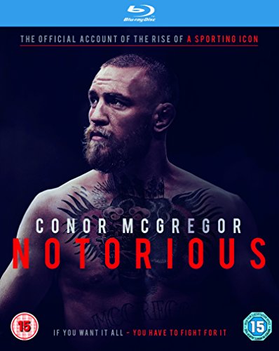 Blu-ray cover featuring a portrait of Conor McGregor with tattoos.