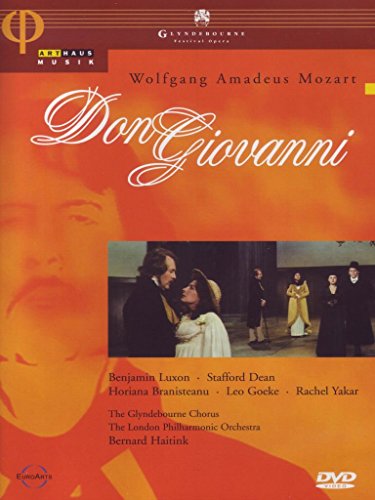 DVD cover for Mozart’s opera *Don Giovanni*, featuring performers in costume.